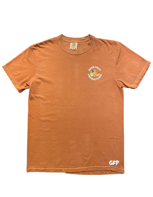 In The Beginning (Burnt Orange) - Heavyweight Tee - Good Fruit Productions