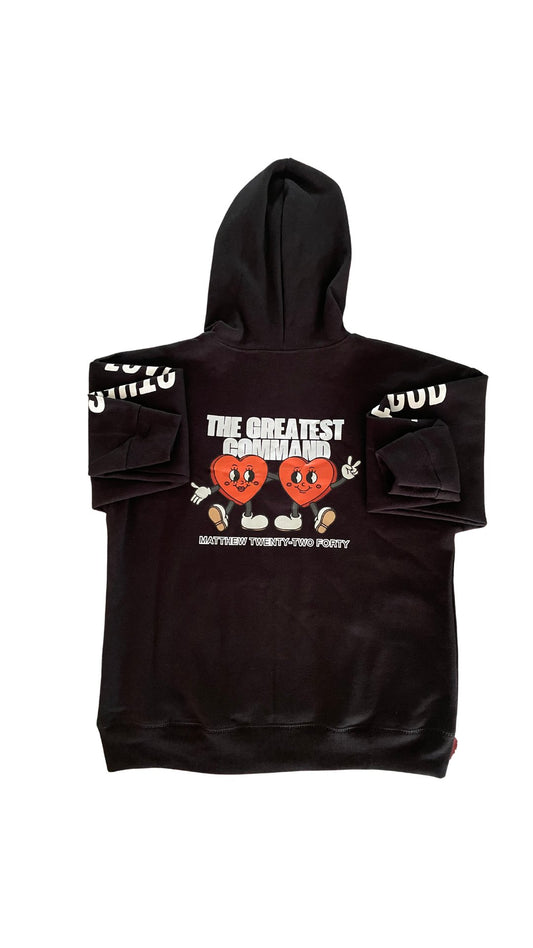 Love Hoodie - Youth (Black) - Good Fruit Productions
