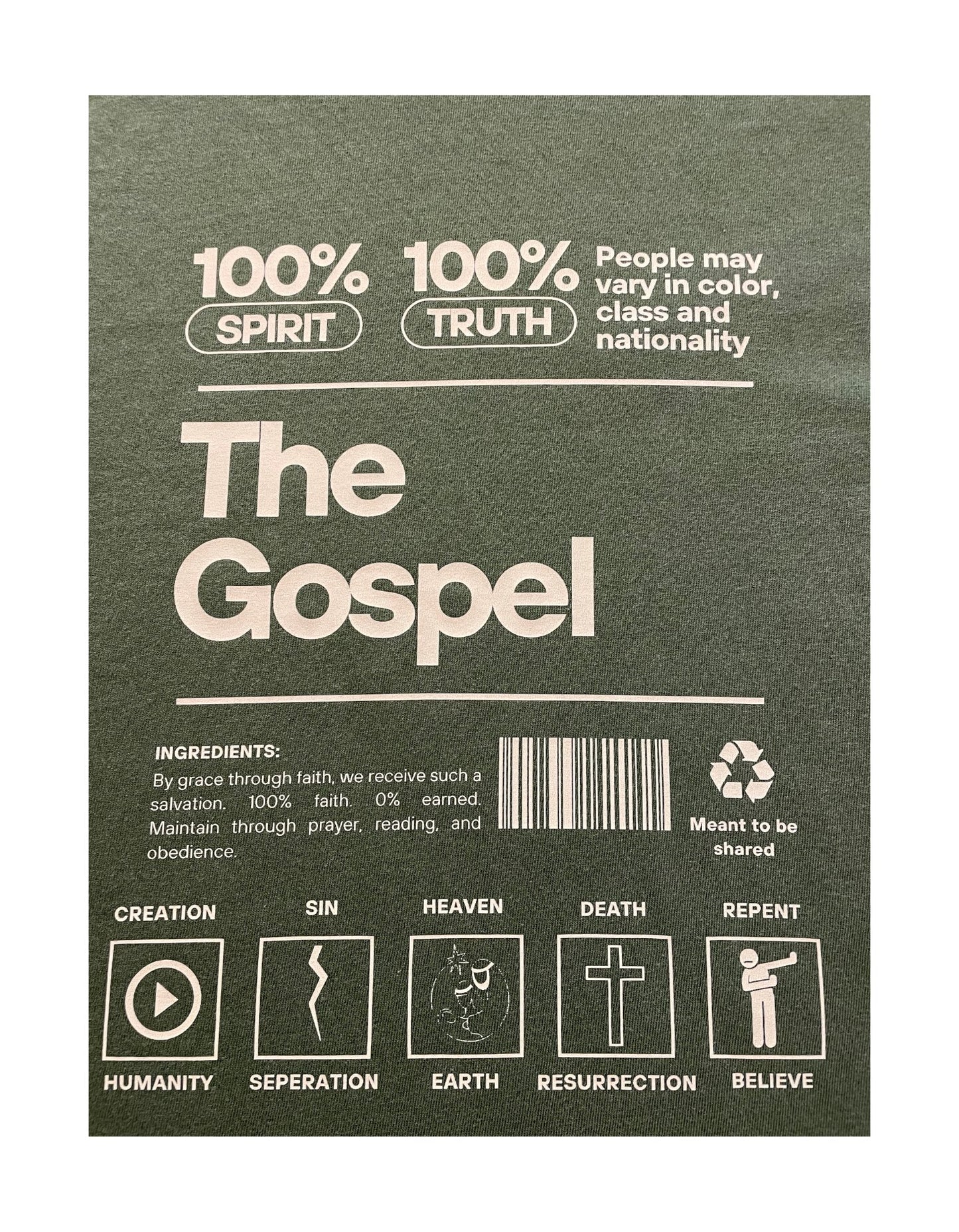 The Gospel Heavyweight (Hemp) - Tee - Good Fruit Productions